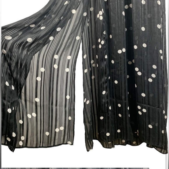 Nwt FRENCH Paris Sheer Polka Dot Dress - Picture 6 of 12